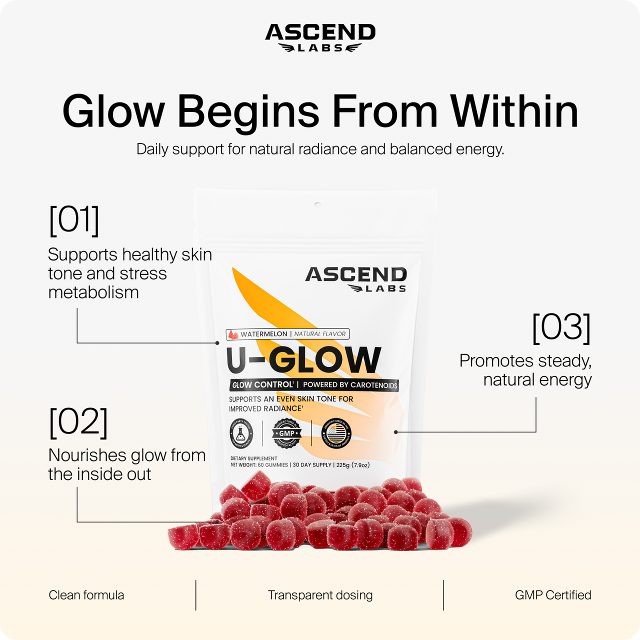 You glow and nourish your complexion from within.